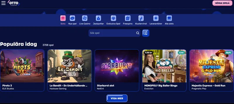 Otto Casino – snabbhet och enkelhet i fokus